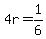 4r+=+1%2F6