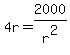 4r+=+2000%2Fr%5E2