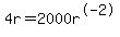 4r+=+2000r%5E-2