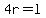 4r+=+l