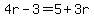 4r-3=5%2B3r