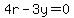 4r-3y=0