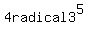 4radical3%5E5