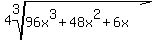 4root%283%2C96x%5E3%2B48x%5E2%2B6x%29