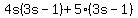 4s%283s-1%29%2B5%283s-1%29