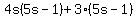 4s%285s-1%29%2B3%285s-1%29