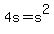4s+=+s%5E2