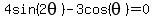 4sin%282theta%29-3cos%28theta%29=0