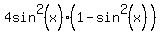 4sin%5E2%28x%29%2A%281-sin%5E2%28x%29%29