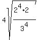 4sqrt%28%282%5E4%2A2%29%2F3%5E4%29