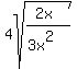 4sqrt%28%282x%29%2F%283x%5E2%29%29