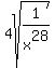 4sqrt%281%2Fx%5E28%29