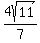 4sqrt%2811%29%2F7