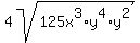 4sqrt%28125x%5E3%2Ay%5E4%2Ay%5E2%29%29