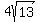 4sqrt%2813%29