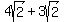 4sqrt%282%29%2B3sqrt%282%29