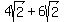 4sqrt%282%29+%2B+6sqrt%282%29