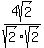 4sqrt%282%29+%2Fsqrt%282%29sqrt%282%29+
