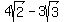 4sqrt%282%29-3sqrt%283%29