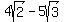 4sqrt%282%29-5sqrt%283%29