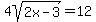4sqrt%282x-3%29=12%3B2