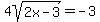 4sqrt%282x-3%29+=+-3