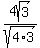 4sqrt%283%29%2Fsqrt%284%2A3%29