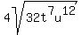 4sqrt%2832t%5E7u%5E12%29