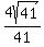 4sqrt%2841%29%2F41