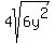 4sqrt%286y%5E2%29