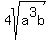 4sqrt%28a%5E3b%29