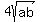 4sqrt%28ab%29