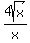 \"4sqrt%28x%29%2Fx\"