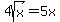 4sqrt%28x%29=5x