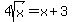 4sqrt%28x%29+=x%2B3