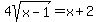 4sqrt%28x-1%29+=+x%2B2