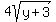 4sqrt%28y%2B3%29