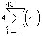 4sum%28%28k%5Bi%5D%29%2Ci=1%2C43%29