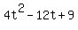4t%5E2-12t%2B9