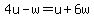 4u-w=u%2B6w