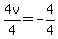 4v%2F4=-4%2F4