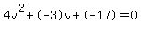 4v%5E2%2B-3v%2B-17+=+0