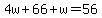 4w%2B66%2Bw=56