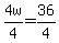 4w%2F4=36%2F4
