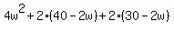 4w%5E2%2B2%2840-2w%29%2B2%2830-2w%29