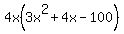 4x%283x%5E2%2B4x-100%29