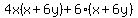 4x%28x%2B6y%29%2B6%28x%2B6y%29+