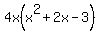 4x%28x%5E2%2B2x-3%29