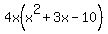 4x%28x%5E2+%2B3x+-10%29+