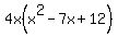 4x%28x%5E2-7x%2B12%29